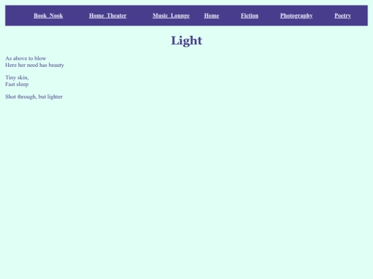 Pages/Poetry/Light screenshot