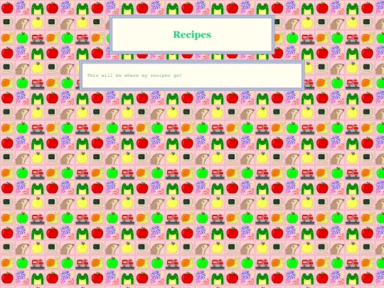 recipes screenshot