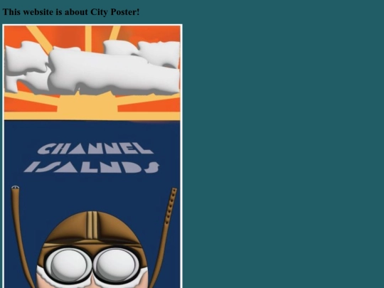 Final Project/CityPoster screenshot