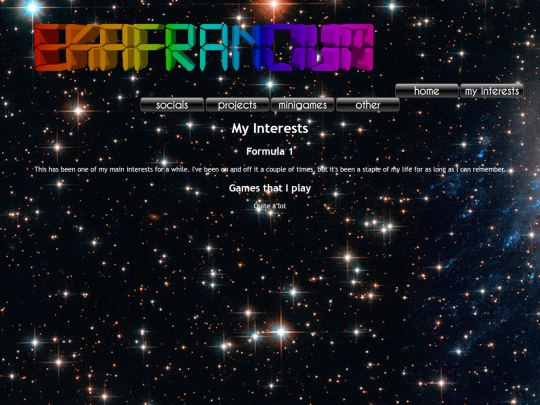 interests screenshot