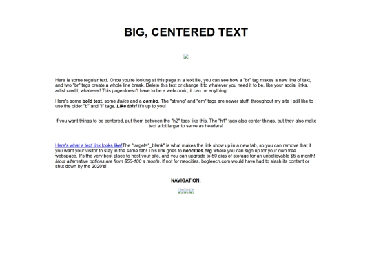 misc pages/my fic/samplewebcomic/samplewebcomic screenshot