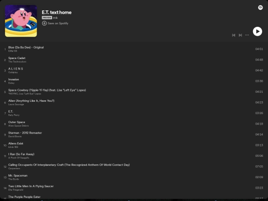 playlist screenshot