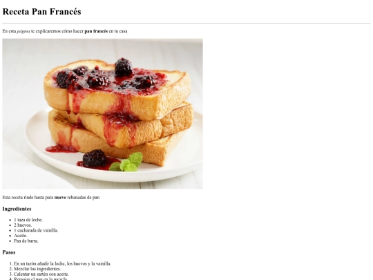 2.6 Página web de recetas screenshot