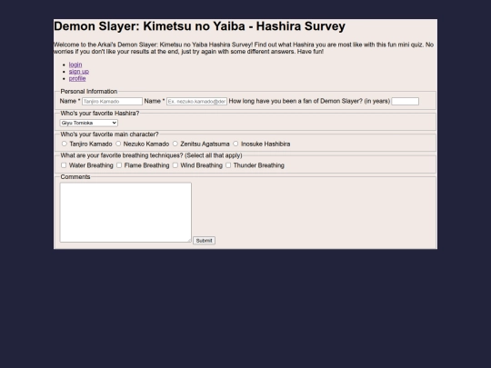 hashira-survey screenshot