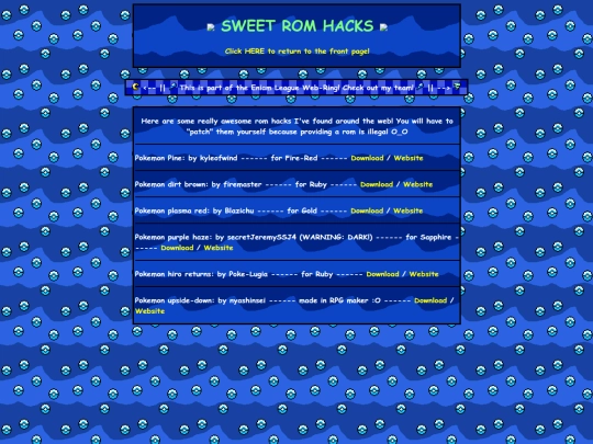 romhacks screenshot