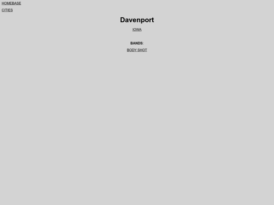 cities/davenport screenshot