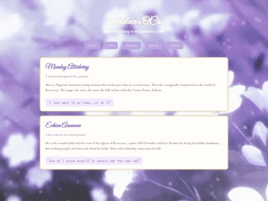 OCs screenshot