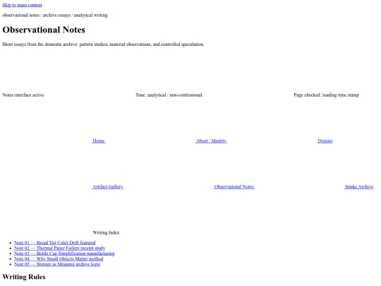 writings screenshot
