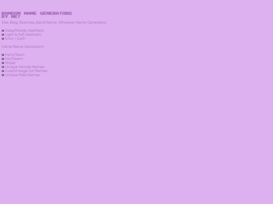 namegens screenshot
