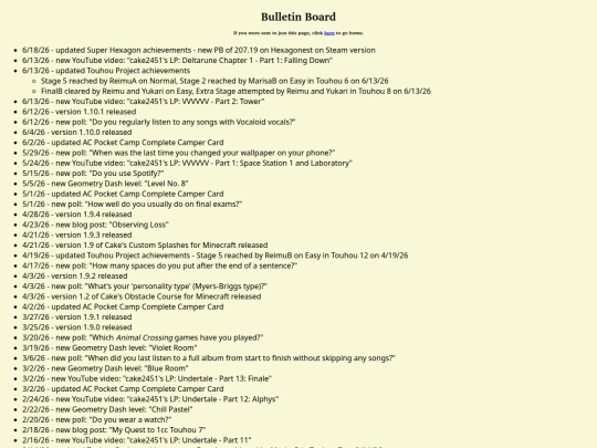 bulletin-board screenshot