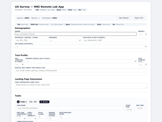 MNI-Survey screenshot