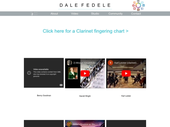 clarinet screenshot