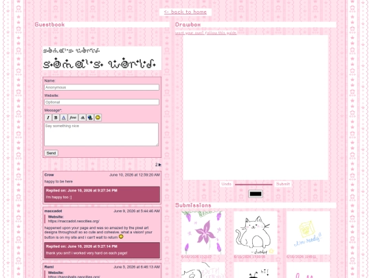 guestbook screenshot