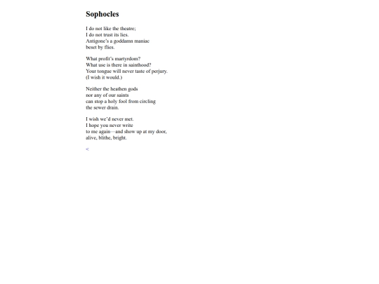 writing/sophocles screenshot