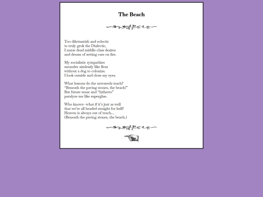 writing/thebeach screenshot