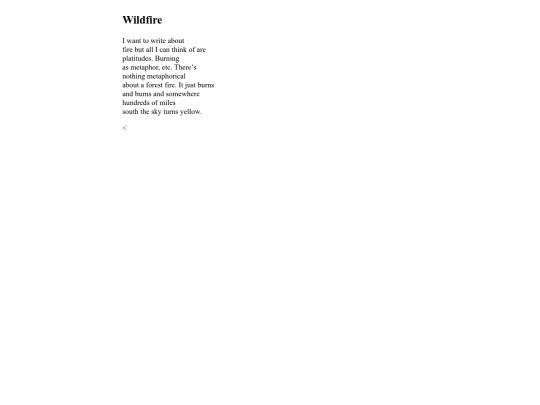 writing/wildfire screenshot