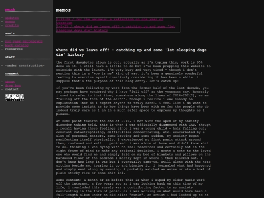 memos_catchingup screenshot