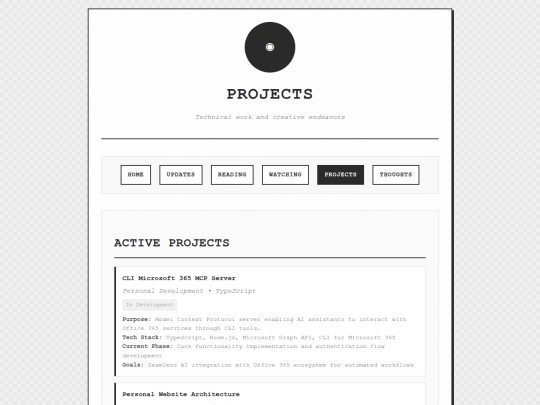 projects screenshot