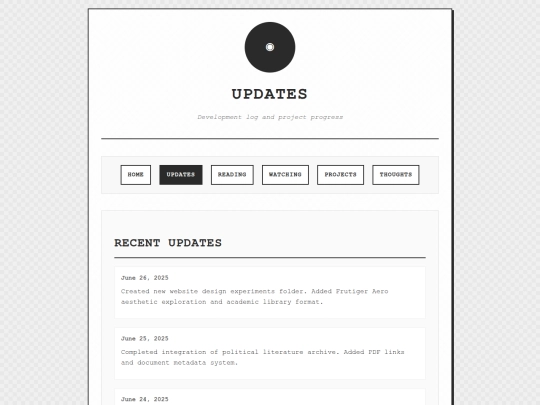 updates screenshot