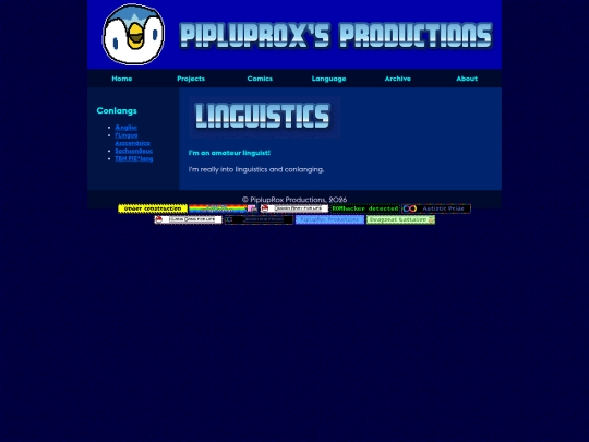 language screenshot