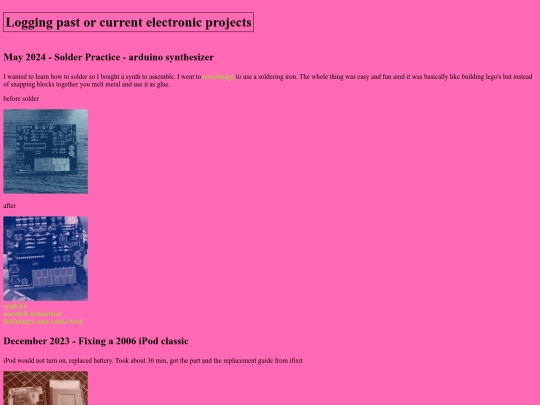 projects screenshot