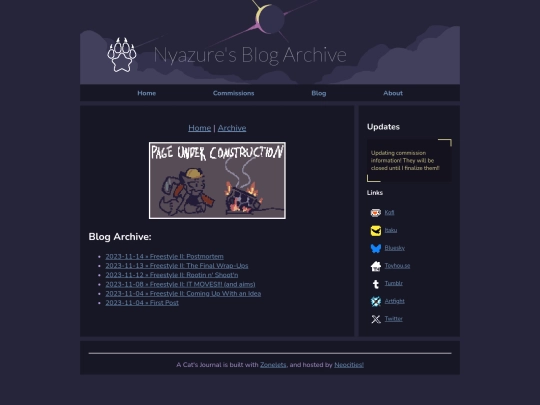 Blog/archive screenshot