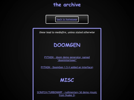 archive screenshot