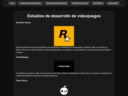 paginas/Estudios screenshot