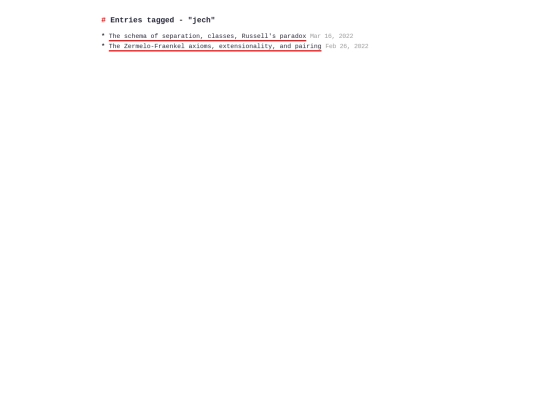 tags/jech screenshot