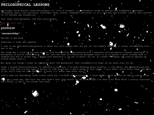 philosophy screenshot