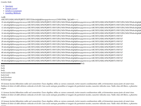 fonts/caudex/caudex-italic-demo screenshot