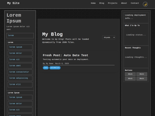 pages/blog screenshot