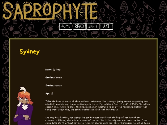 characters/sydney screenshot