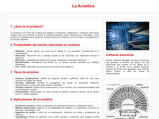 Pagina/Acustica screenshot