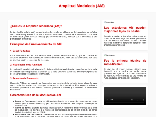 Pagina/AmplitudModulada screenshot