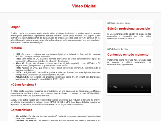 Pagina/videodigital screenshot