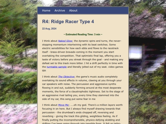 posts/2024-08-22-Ridge-Racer-Type-4 screenshot