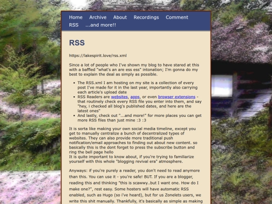 rss screenshot