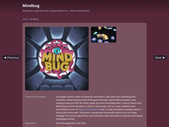 games/mindbug screenshot