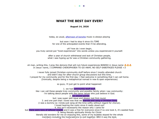 journal screenshot