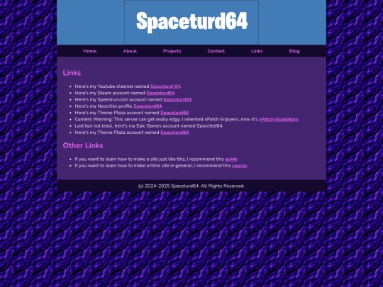 links screenshot