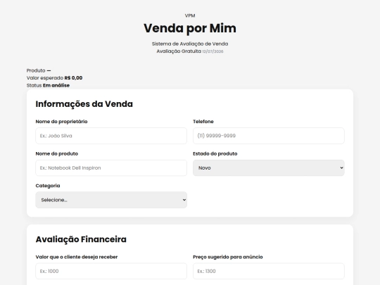 avaliacao screenshot