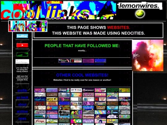 linksarchived screenshot