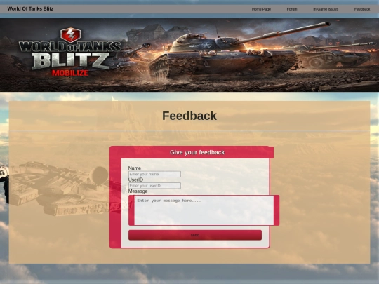 FEEDBACK screenshot