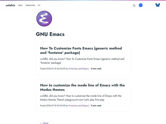 emacs/page/3 screenshot