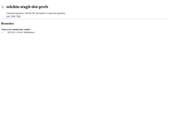 stagit/dot-prefs/refs screenshot