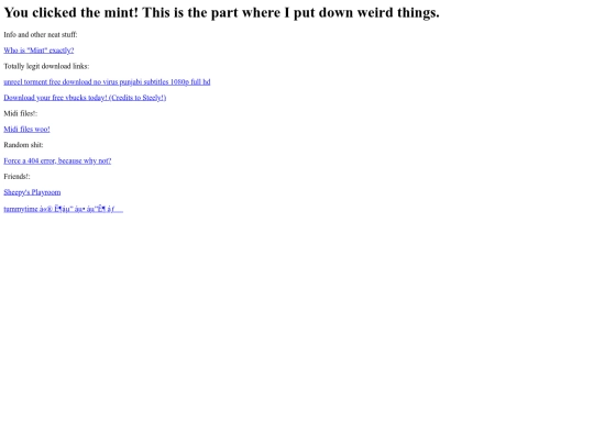 youclickedthemint screenshot
