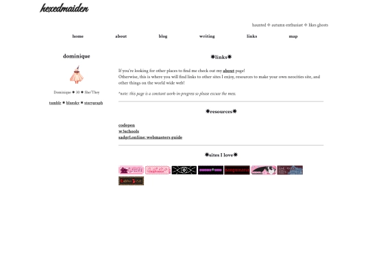 links screenshot