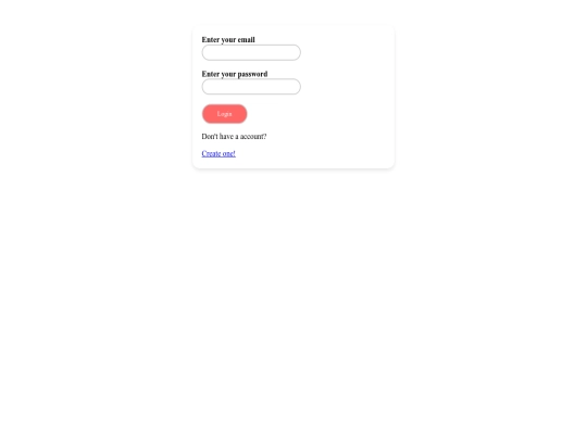 login screenshot