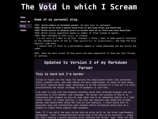 blog screenshot